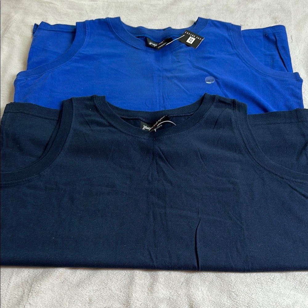 NWT Jacque & KoKo Blue and Navy Tank Tops